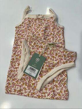 NWT Nature Baby Organic Cotton Camisole & Brief Set